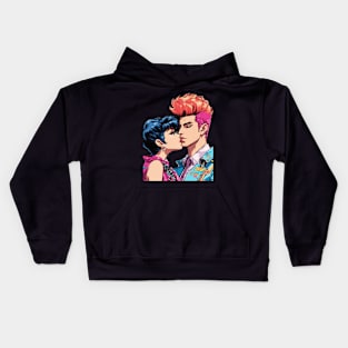 Pop Art Couple Kids Hoodie